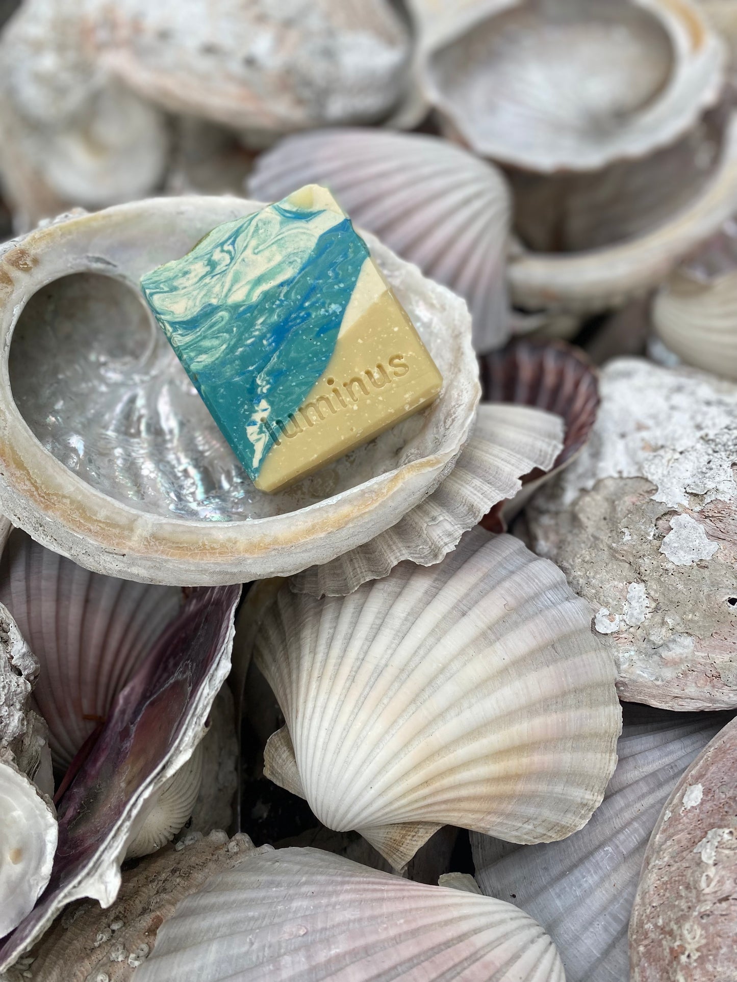 Triple organic butter soap. Custom scented with spearmint, lavender and cedarwood atlas essential oils