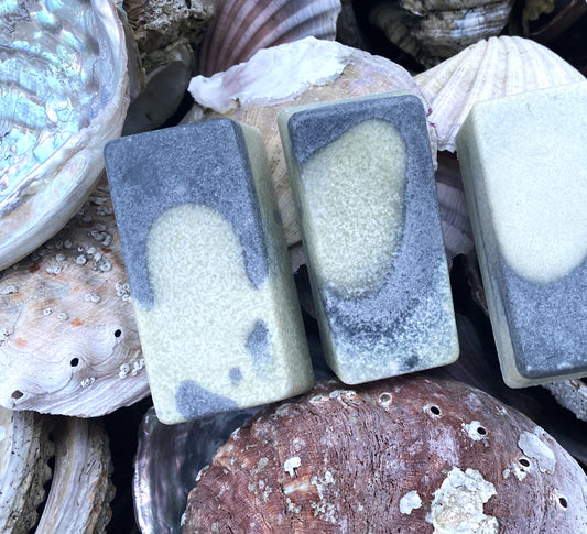 Sheer luxury. Our organic Tamanu and Jojoba Oil Salt Soap. Unscented and naturally coloured. Tasmanian Handmade